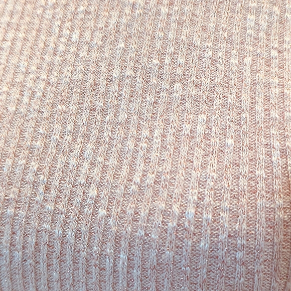 WE THE FREE  LUREX/Shimmer BABY BELLA TEE Medium PINK - Picture 5 of 16